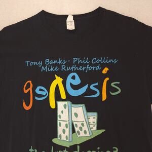 Genesis Band Crew Neck Graphic Short Sleeve T Shirt Mens Size Large L Black